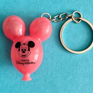 DISNEY PARKS Tokyo Disney Resort - PINK Mickey Mouse Balloon Keychain